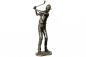 Mobile Preview: Bronzefigur Golfspieler