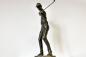 Mobile Preview: Bronzefigur Golfspieler