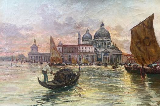 Fausto Giusto, Gondelfahrt in Venedig