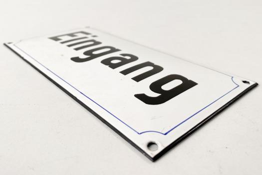 Emailleschild 'Eingang'