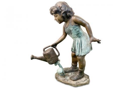 Bronzefigur, Mädchen mit Giesskanne