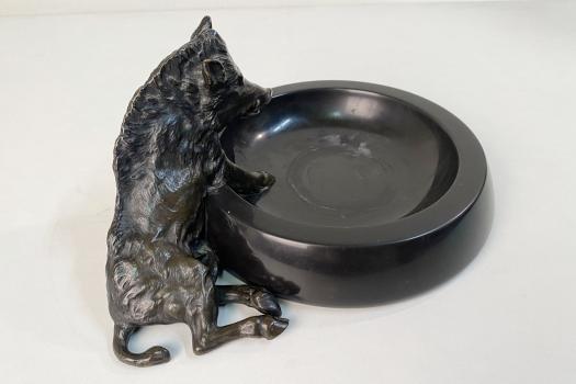 Bronze Wildschwein Aschenbecher