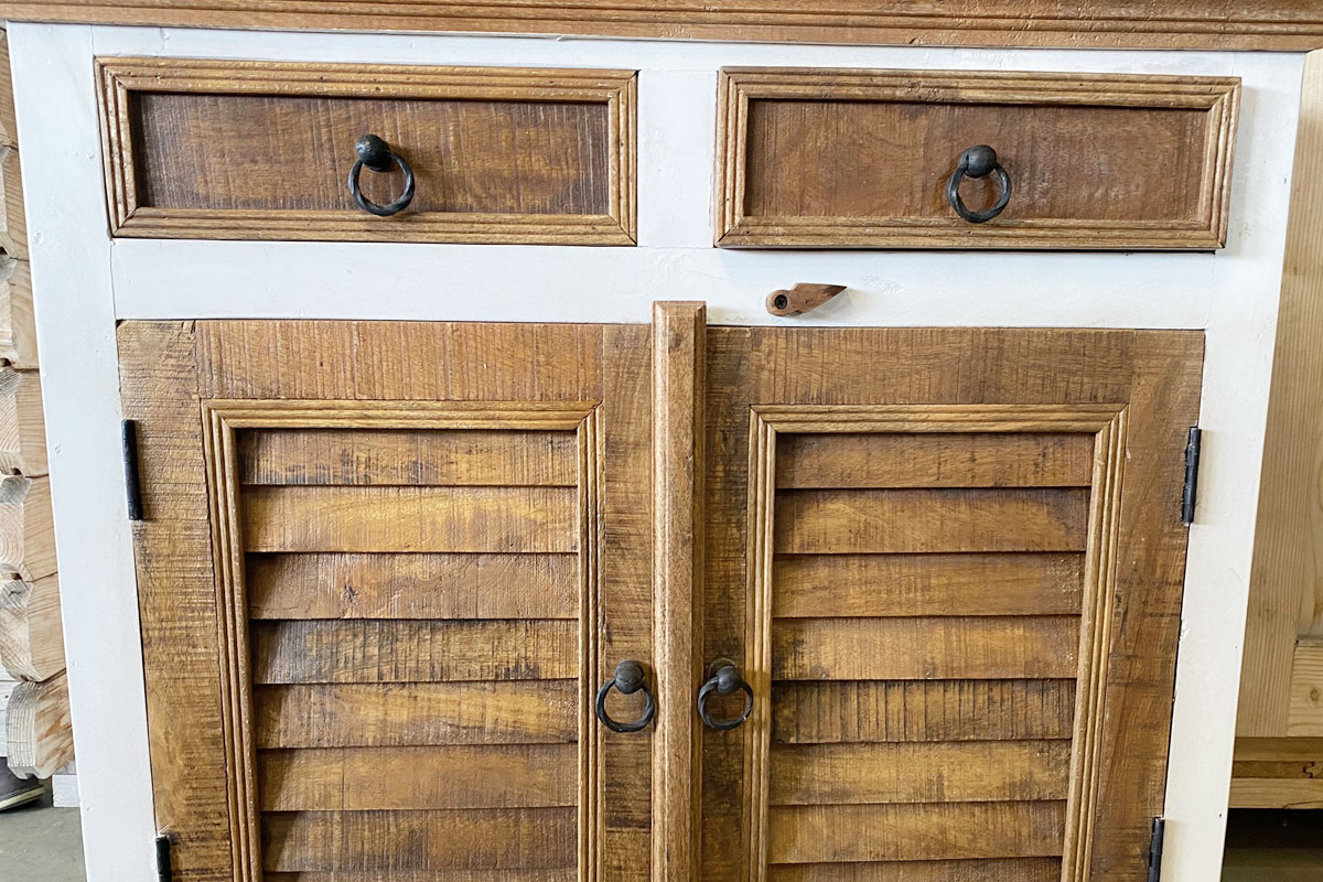 Classic Gallery - Holzkommode braun / weiss