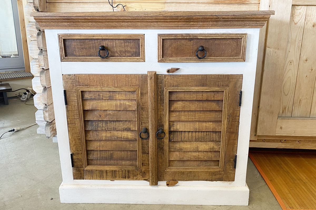 Classic Gallery - Holzkommode braun / weiss