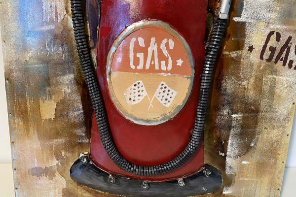 Gasoline - 3D Metallbild