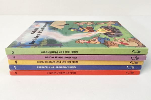 5 Globi Bücher in der 1. Auflage