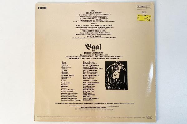 David Bowie - In Bertolt Brecht's Baal